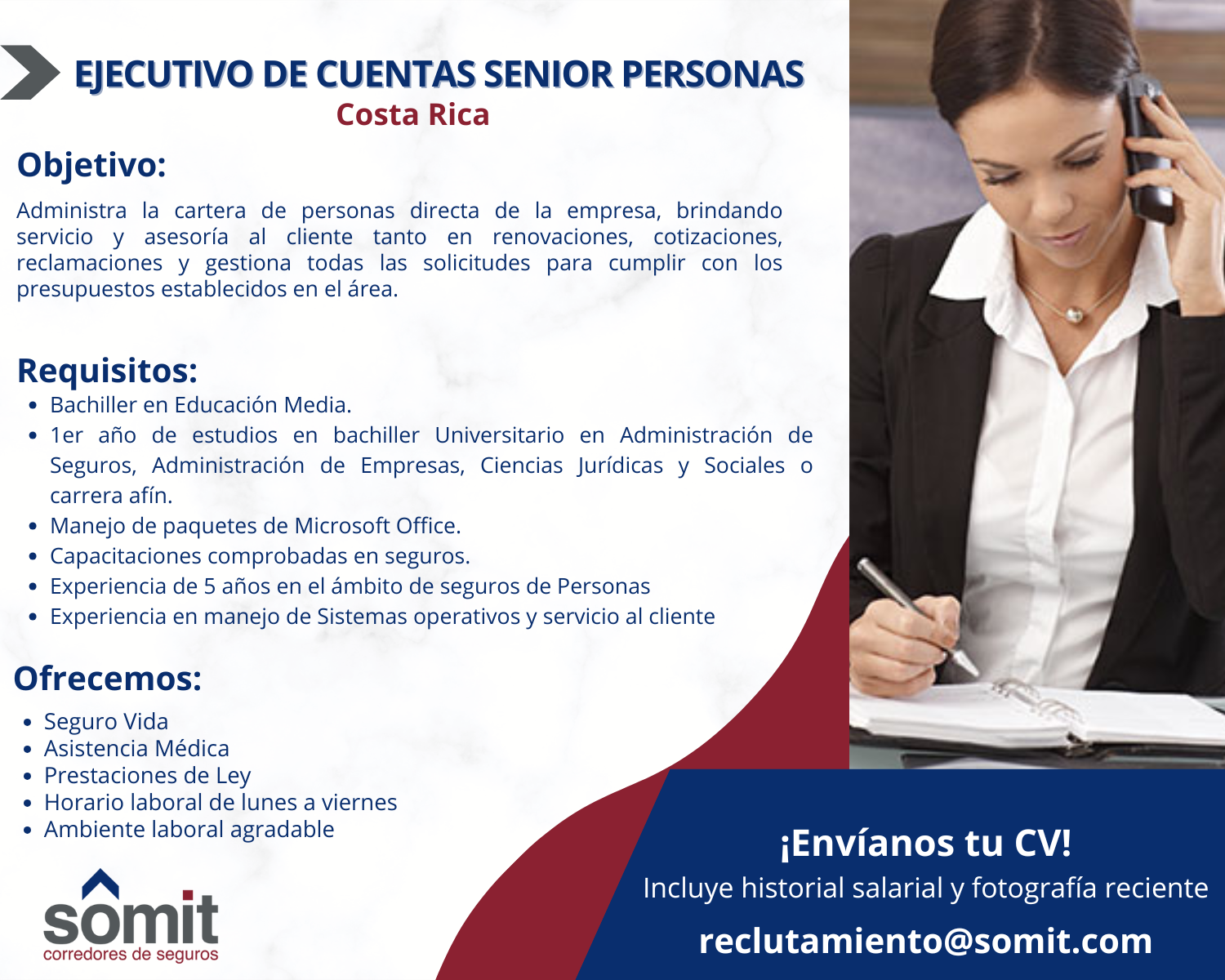 Ejecutivo de Cuentas Senior Personas